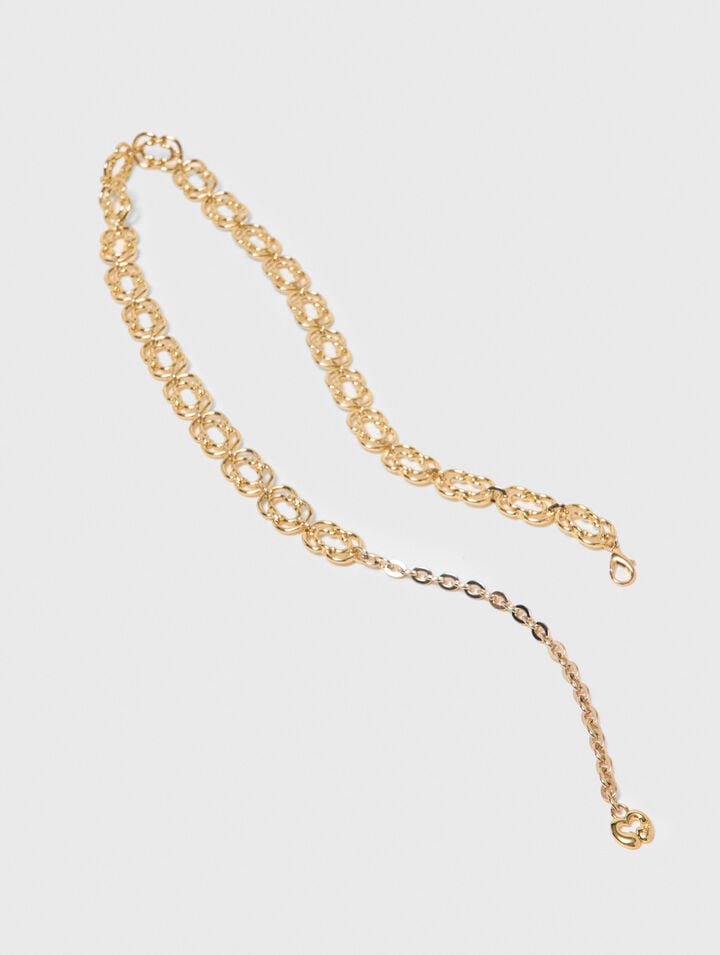 Chain belt with new link