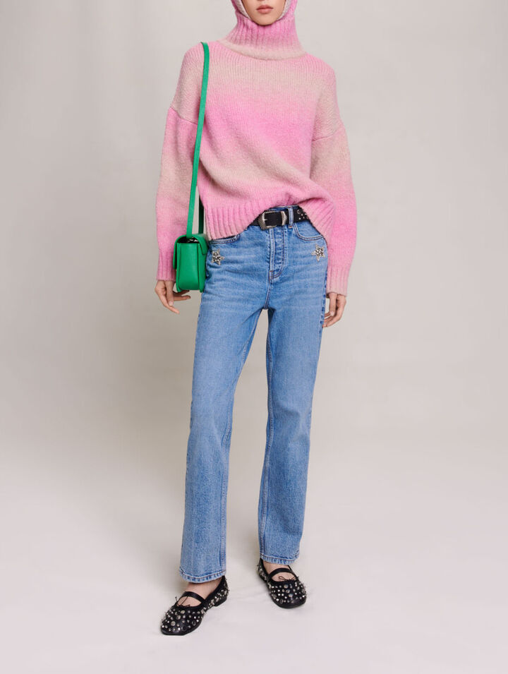 Gradient knit jumper