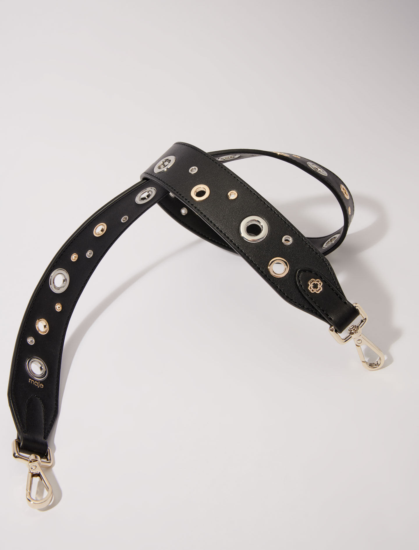 EUEELES ROPE SHOULDER STRAP ブラックブラウン Eueeles (エウエエリス) rope / Brown×Black ショルダー