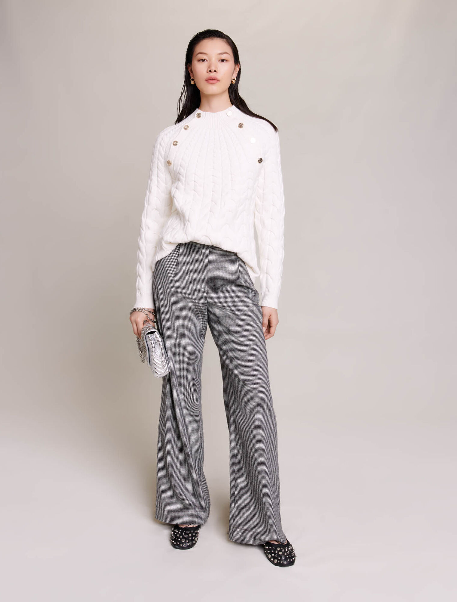 Cable knit jumper