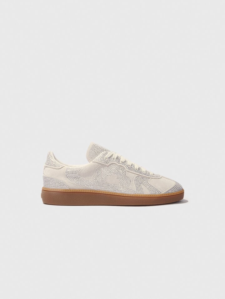 Casual rhinestone sneakers