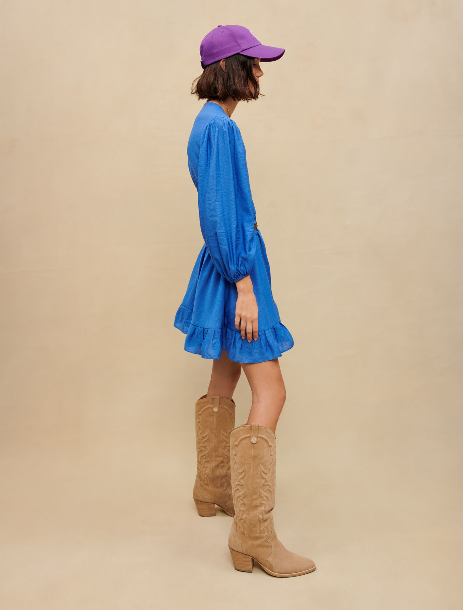 Short ruffled dress