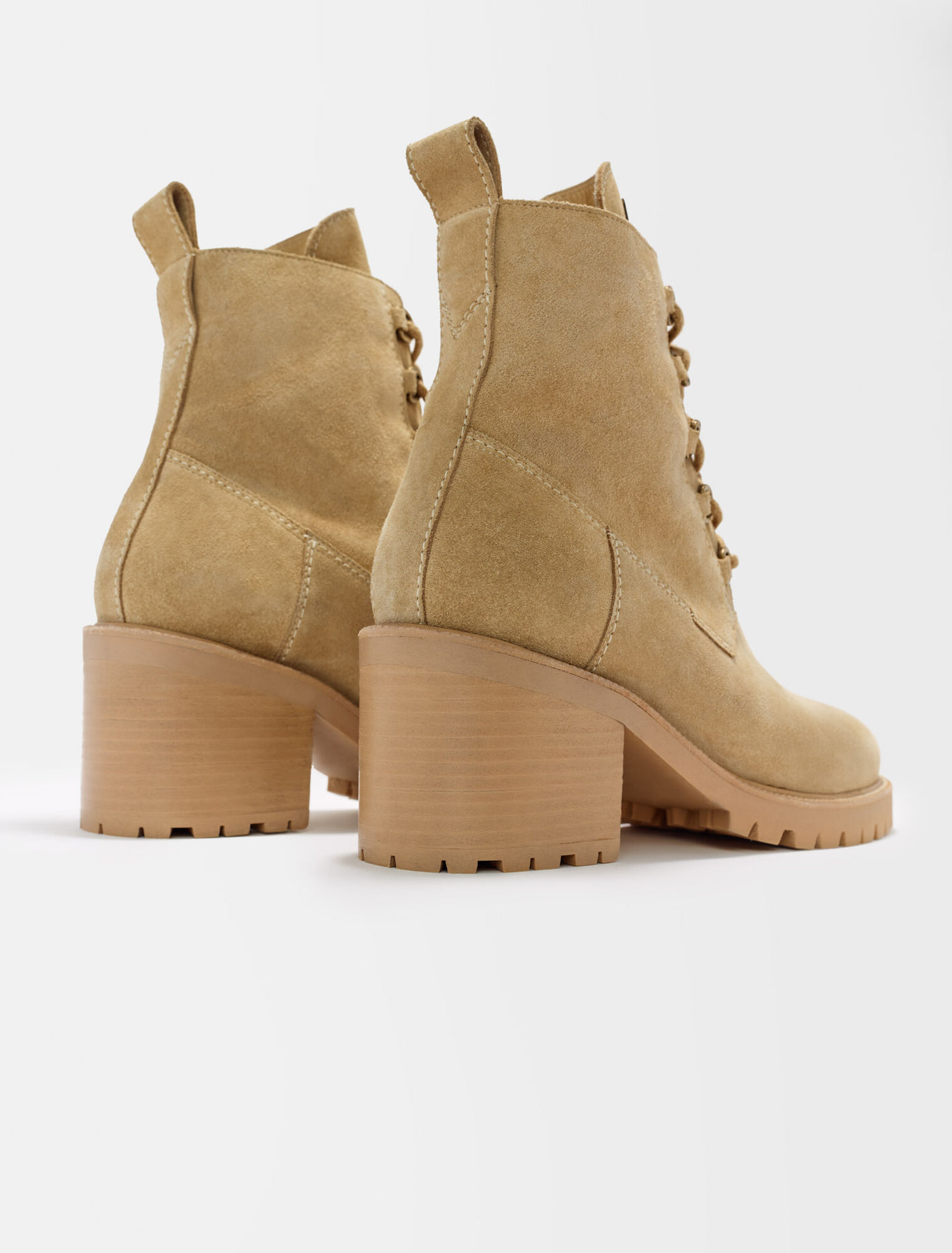 Suede leather ankle boots