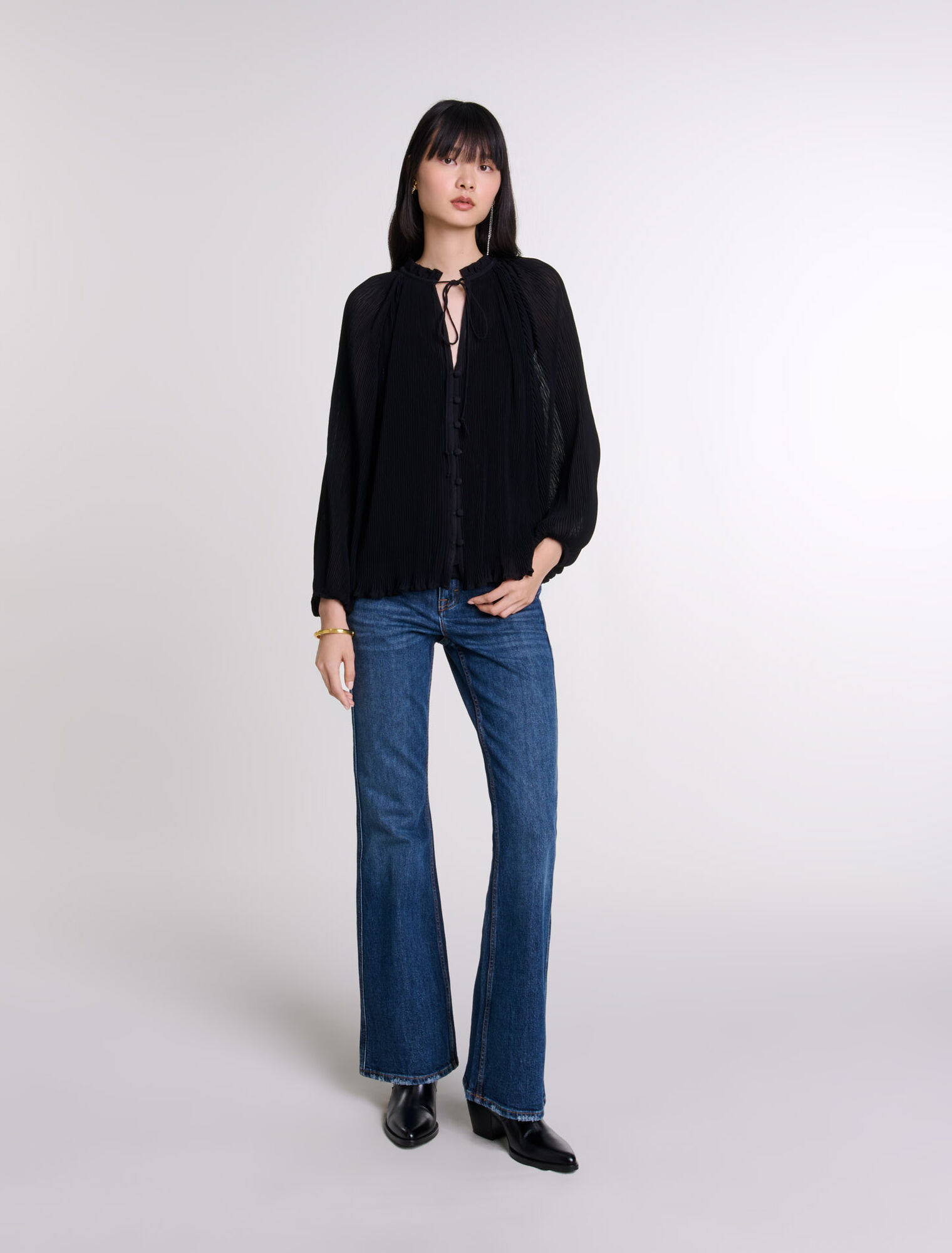 Pleated shirt