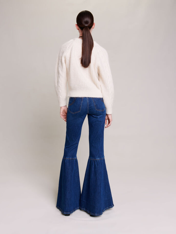 Cable knit jumper