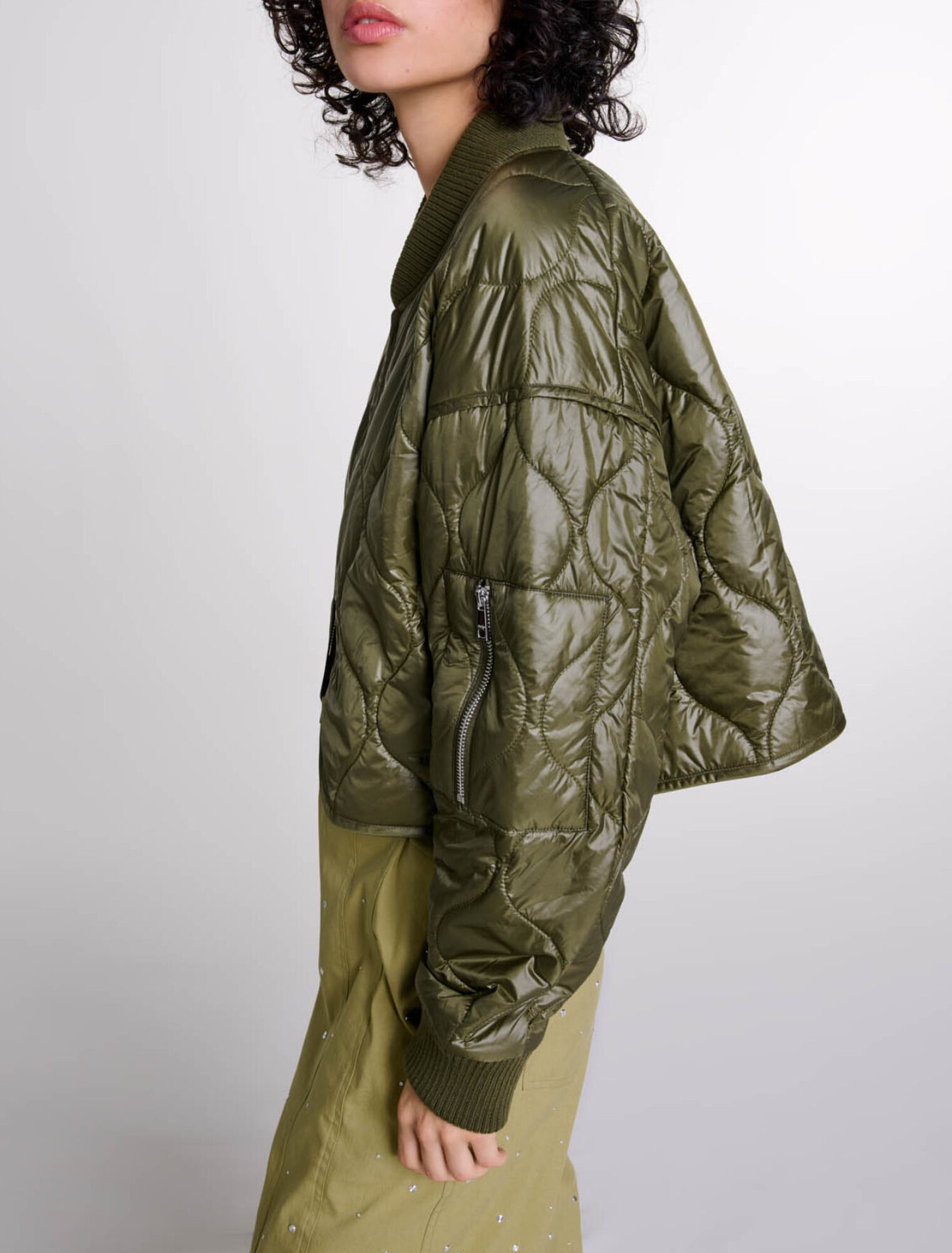 Short quilted jacket