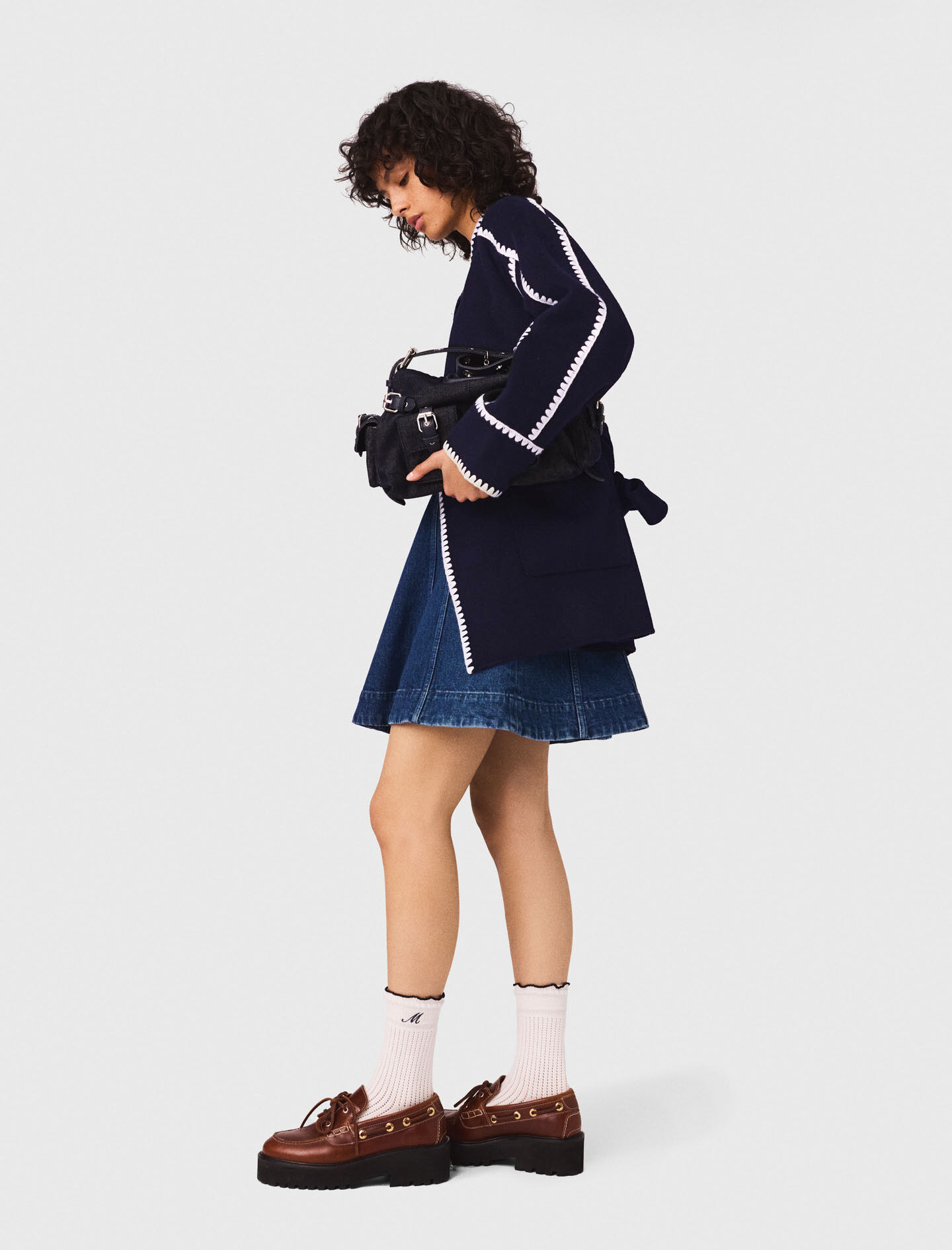 Double-faced coat Bicolor For Women | Maje