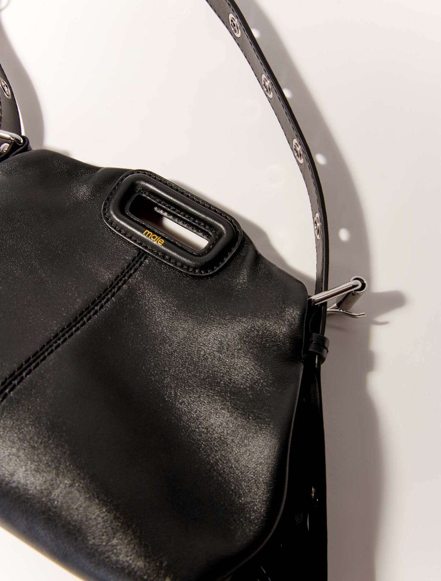 Plain leather mini Miss M bag