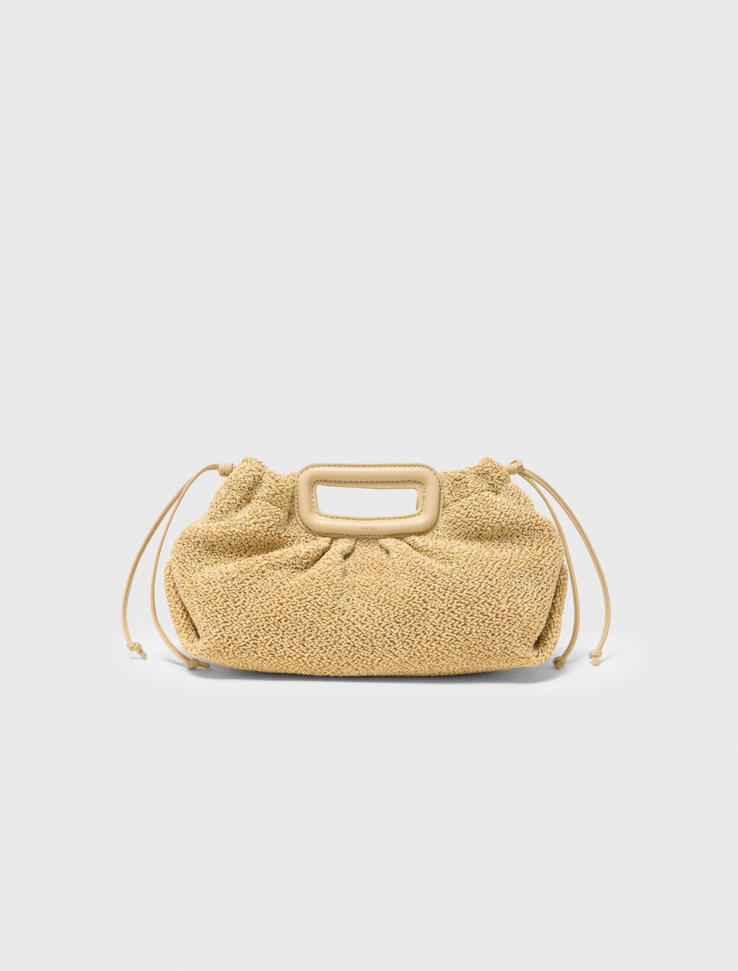 Mipli boucl&eacute; effect clutch bag