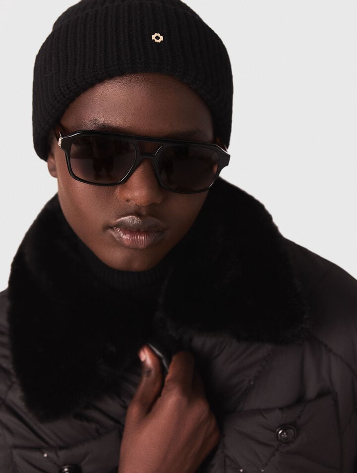 Reversible sequin puffer jacket