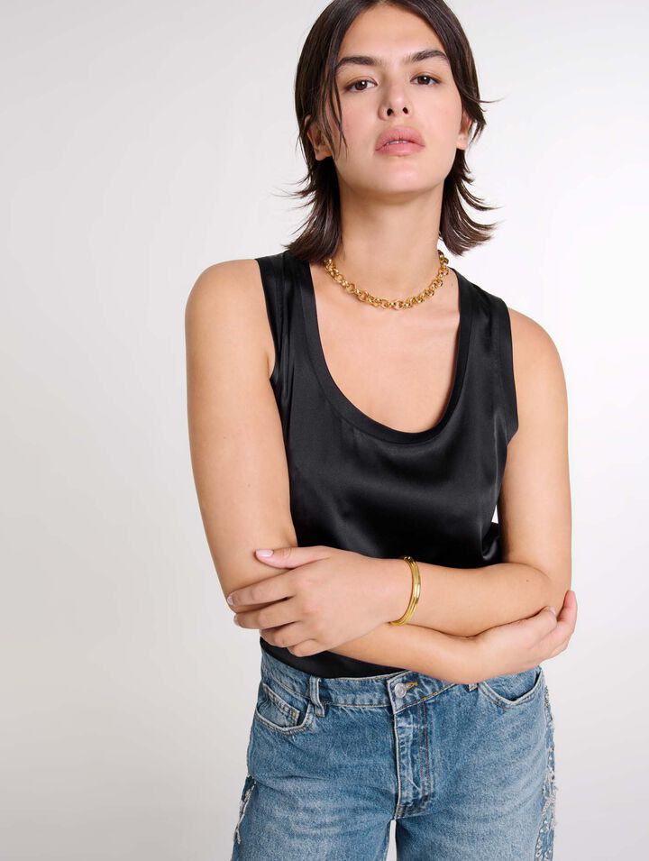 Silk tank top 