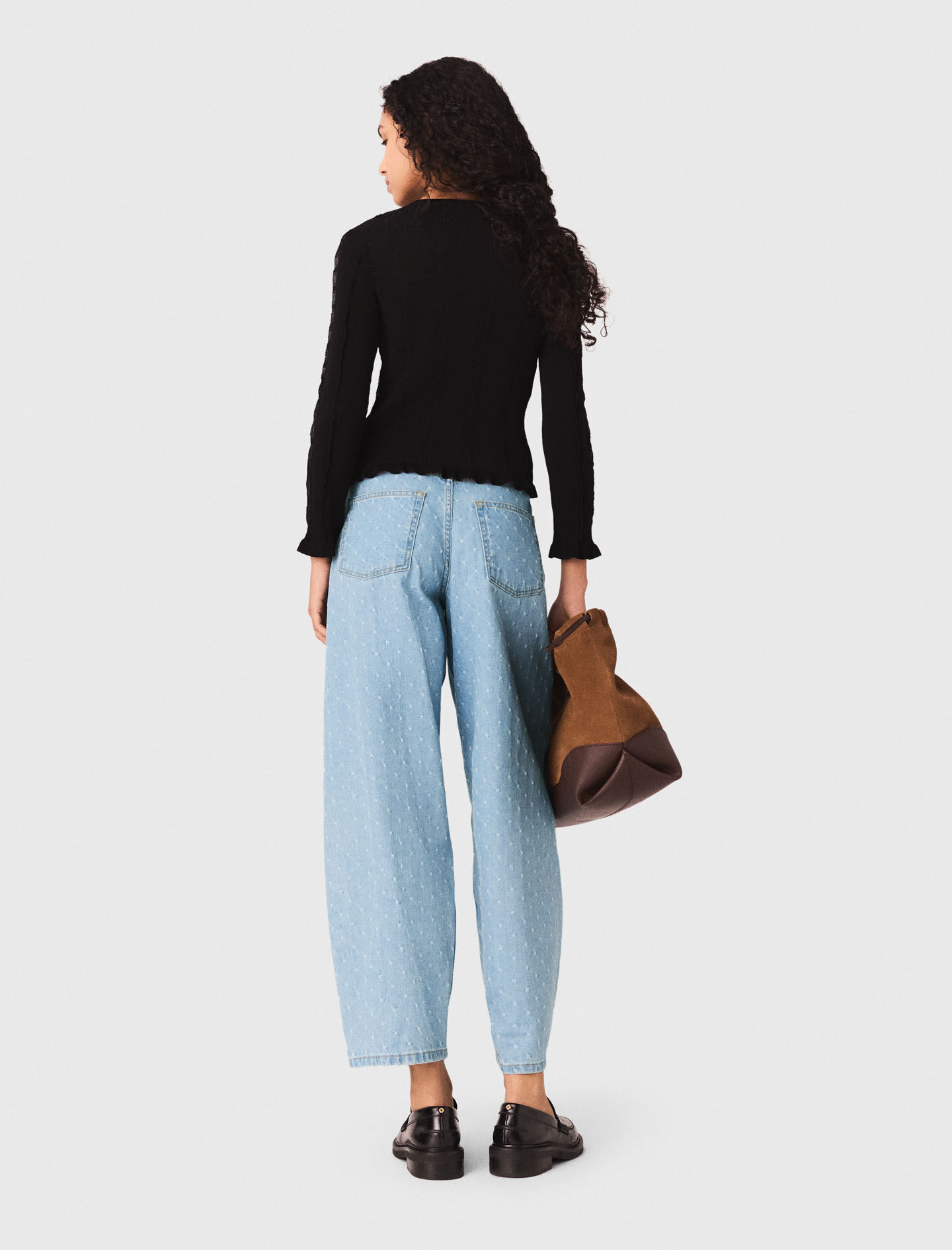 2-in-1 cardigan Black / Gray For Women | Maje 2-in-1 cardigan Black / Gray For Women | Maje