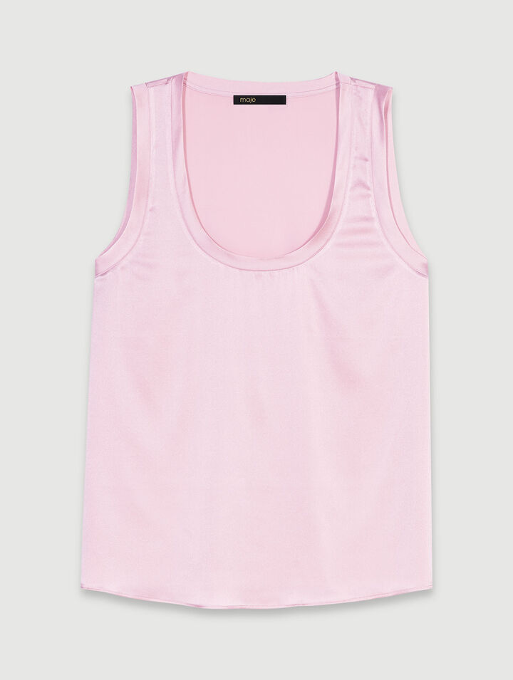 Silk tank top 