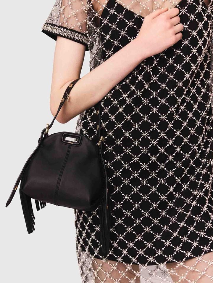 Mini embroidered tulle dress