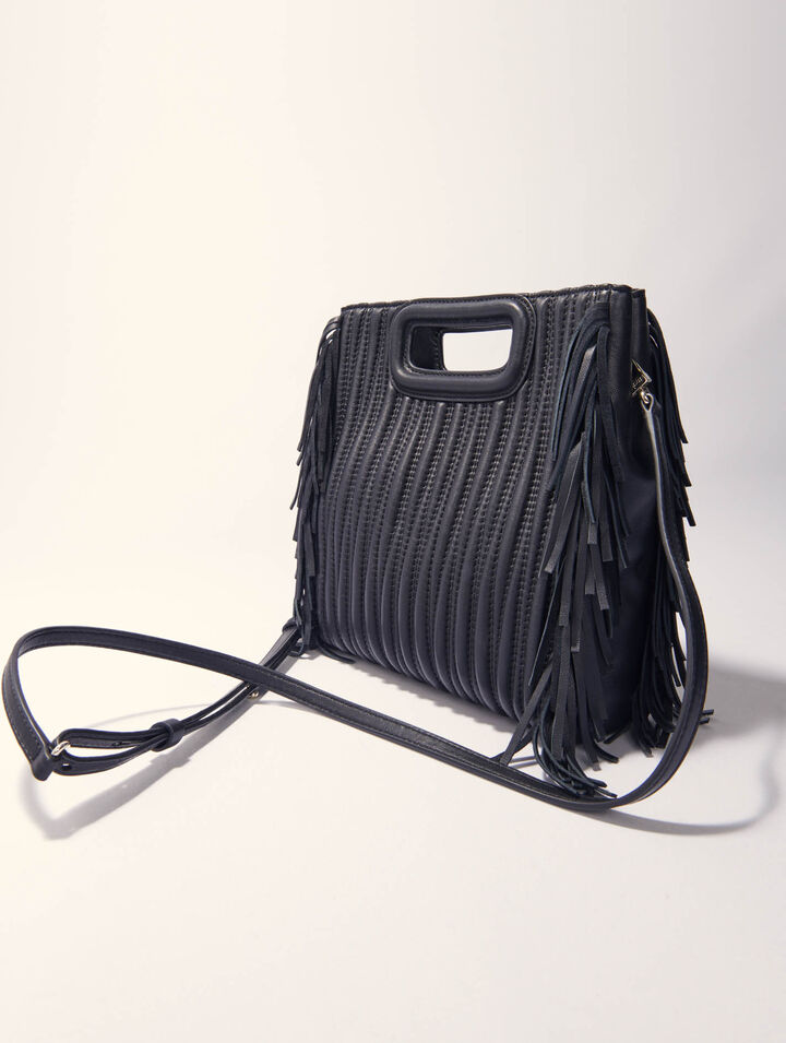 Quilted leather M bag