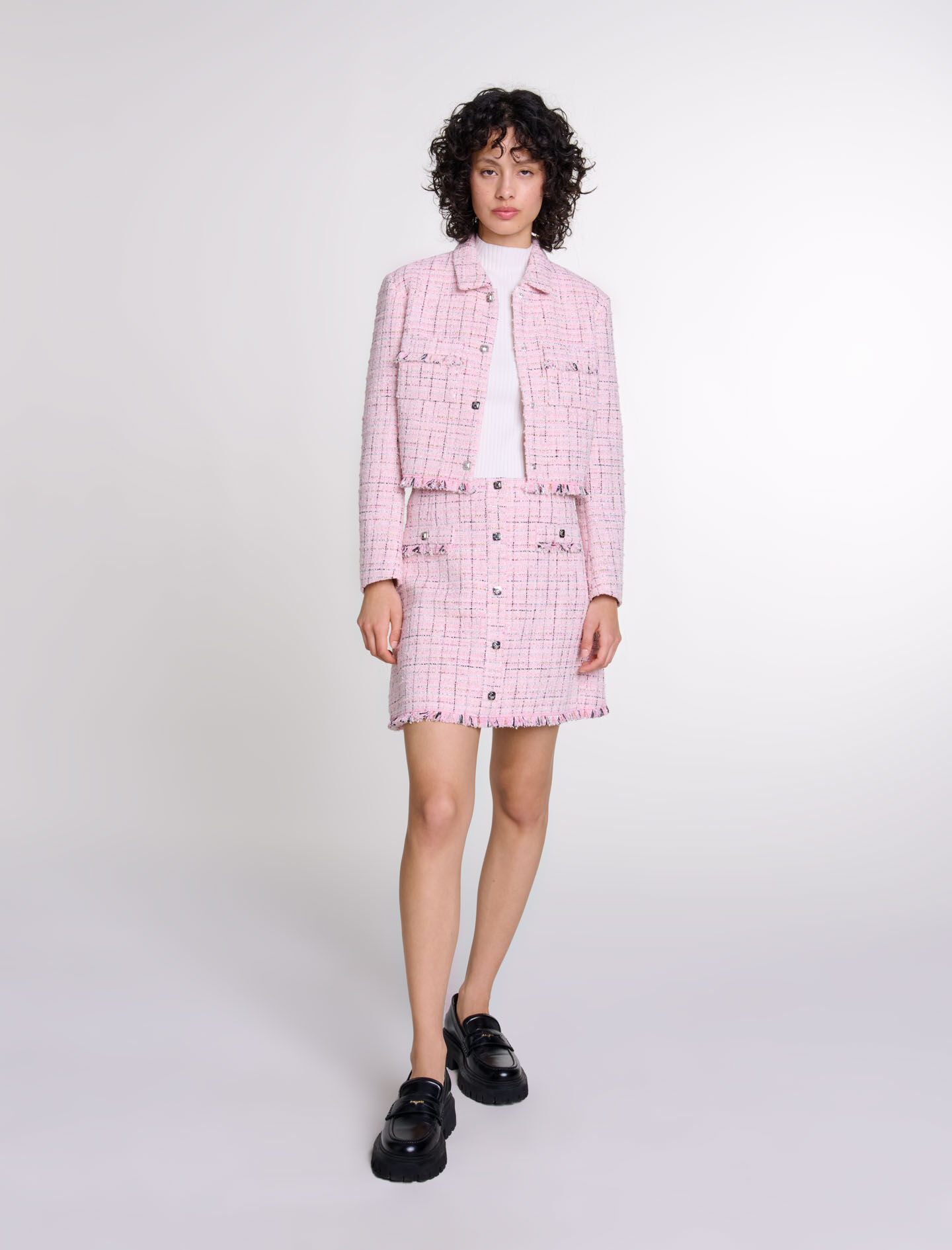 Maje tweed style straight dress outlet