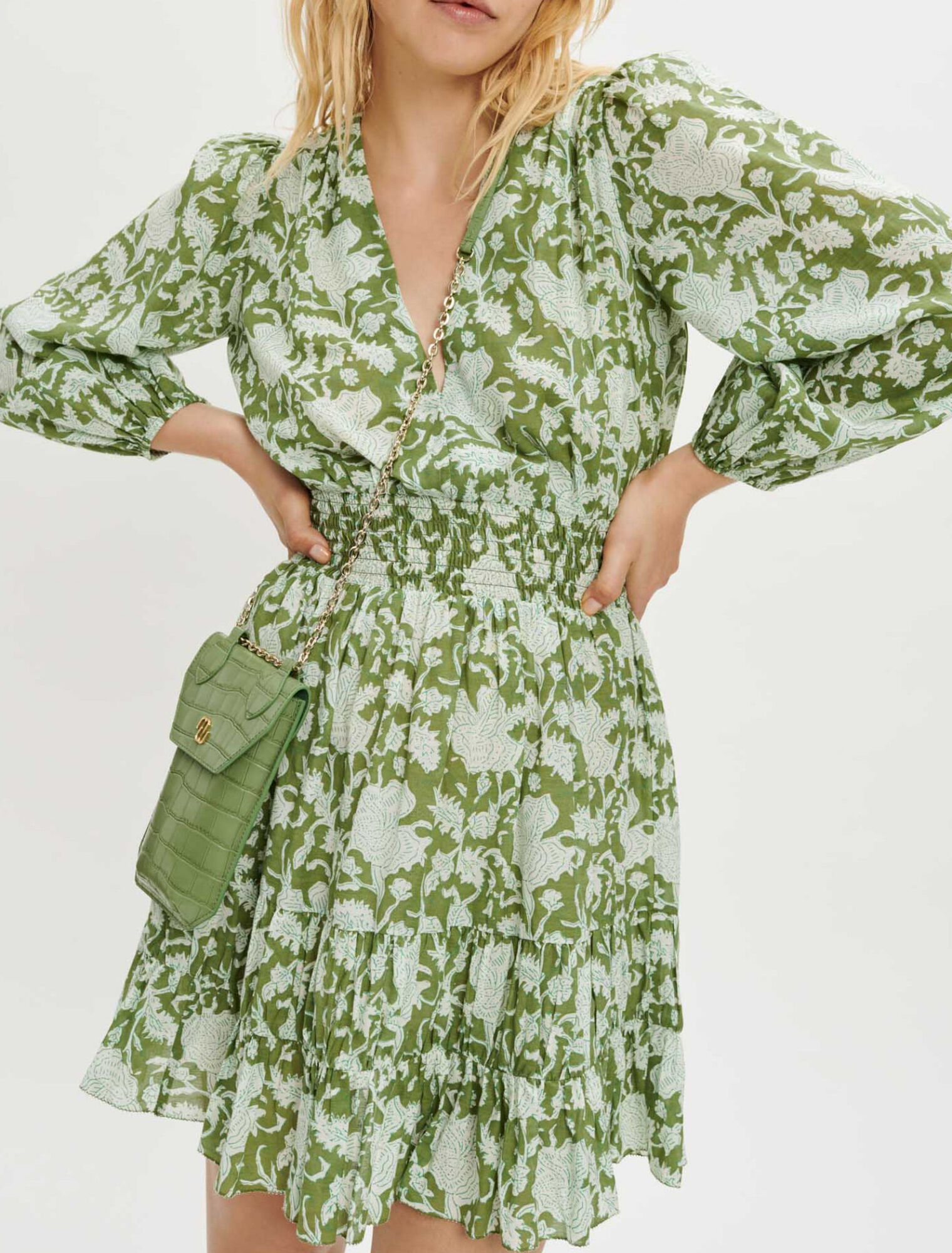 Printed cotton dress