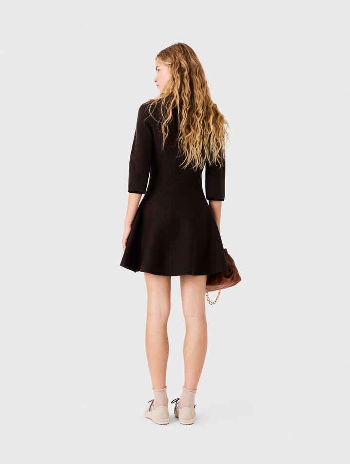 Knit polo dress