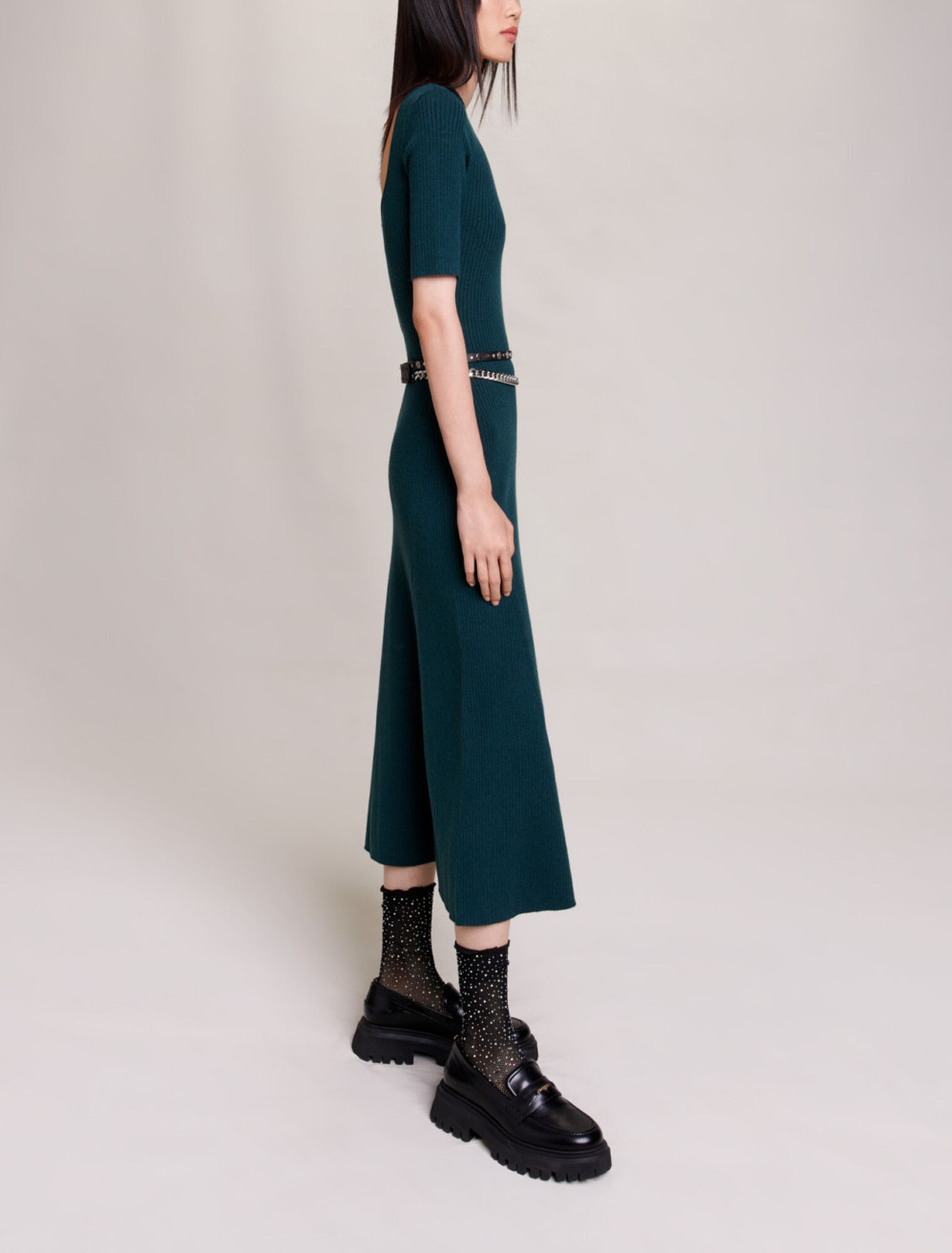 Knit maxi dress