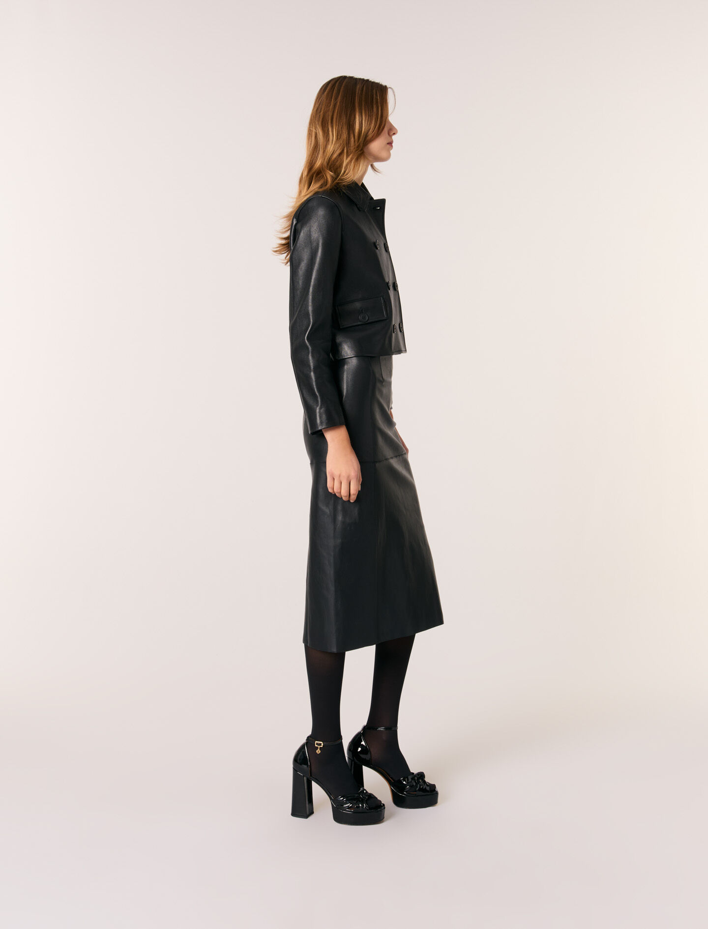 Adi Vegan Leather Cropped Jacket – SER.O.YA