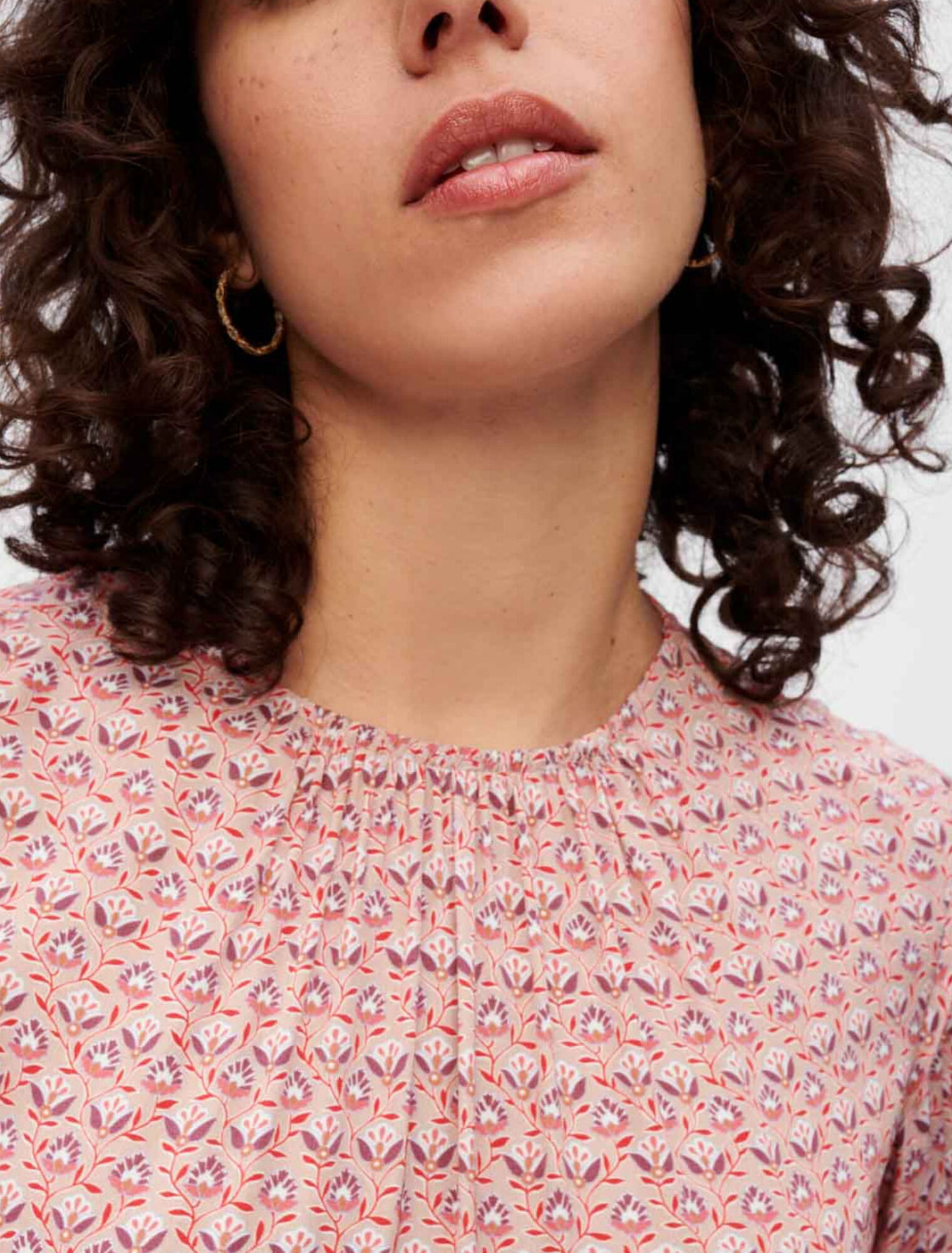Printed viscose dress