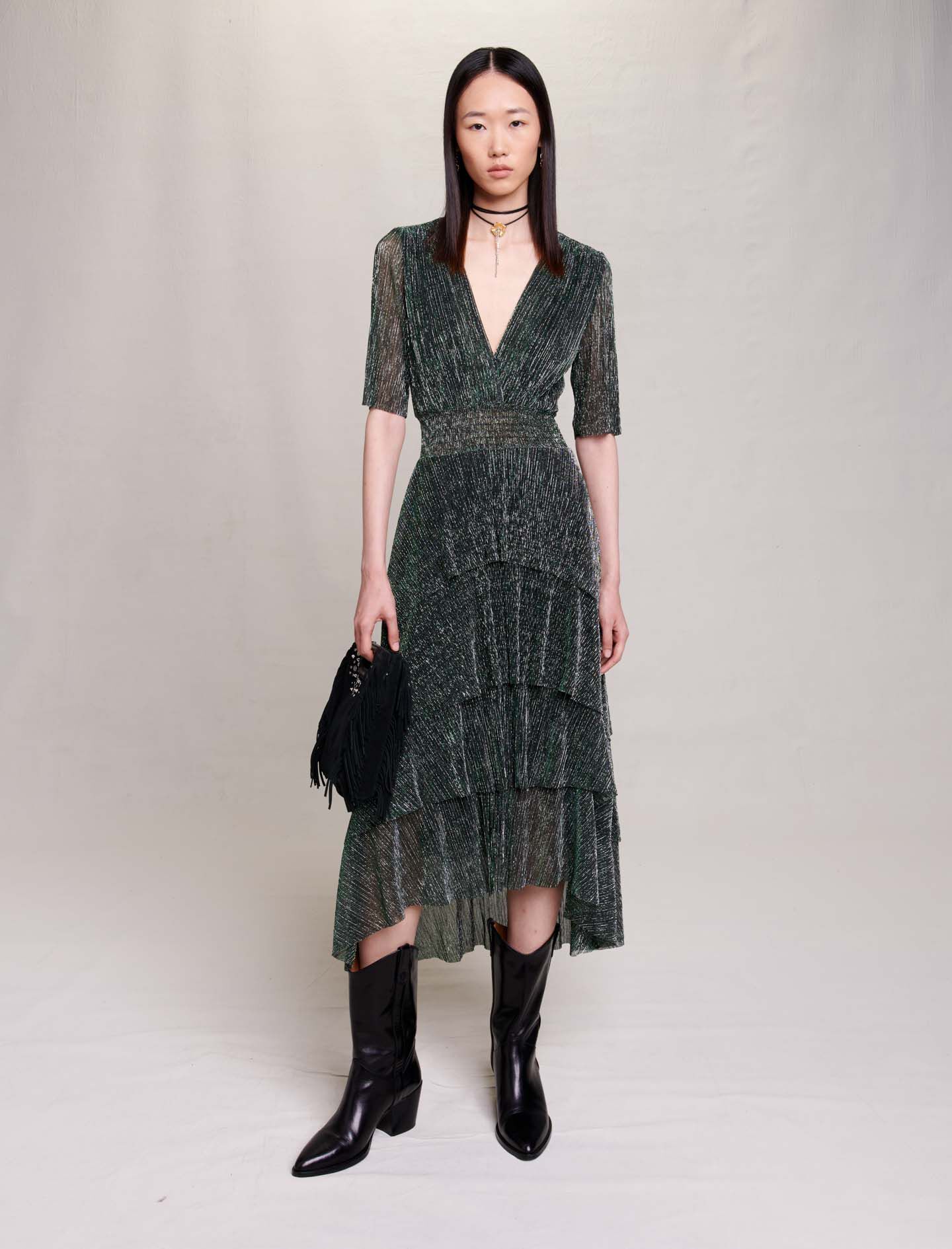 Maje glitter dress outlet