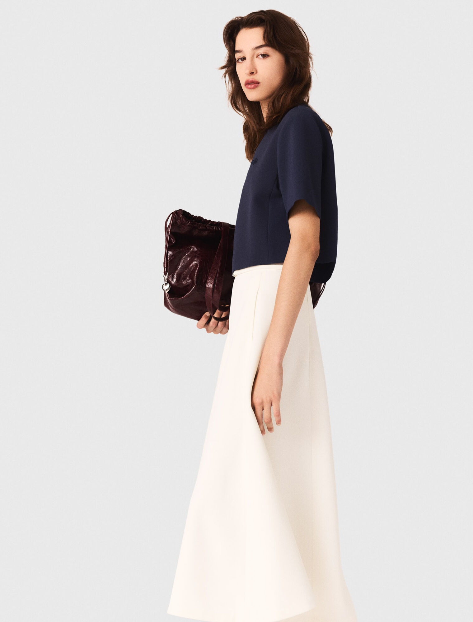 Heavy crepe short top