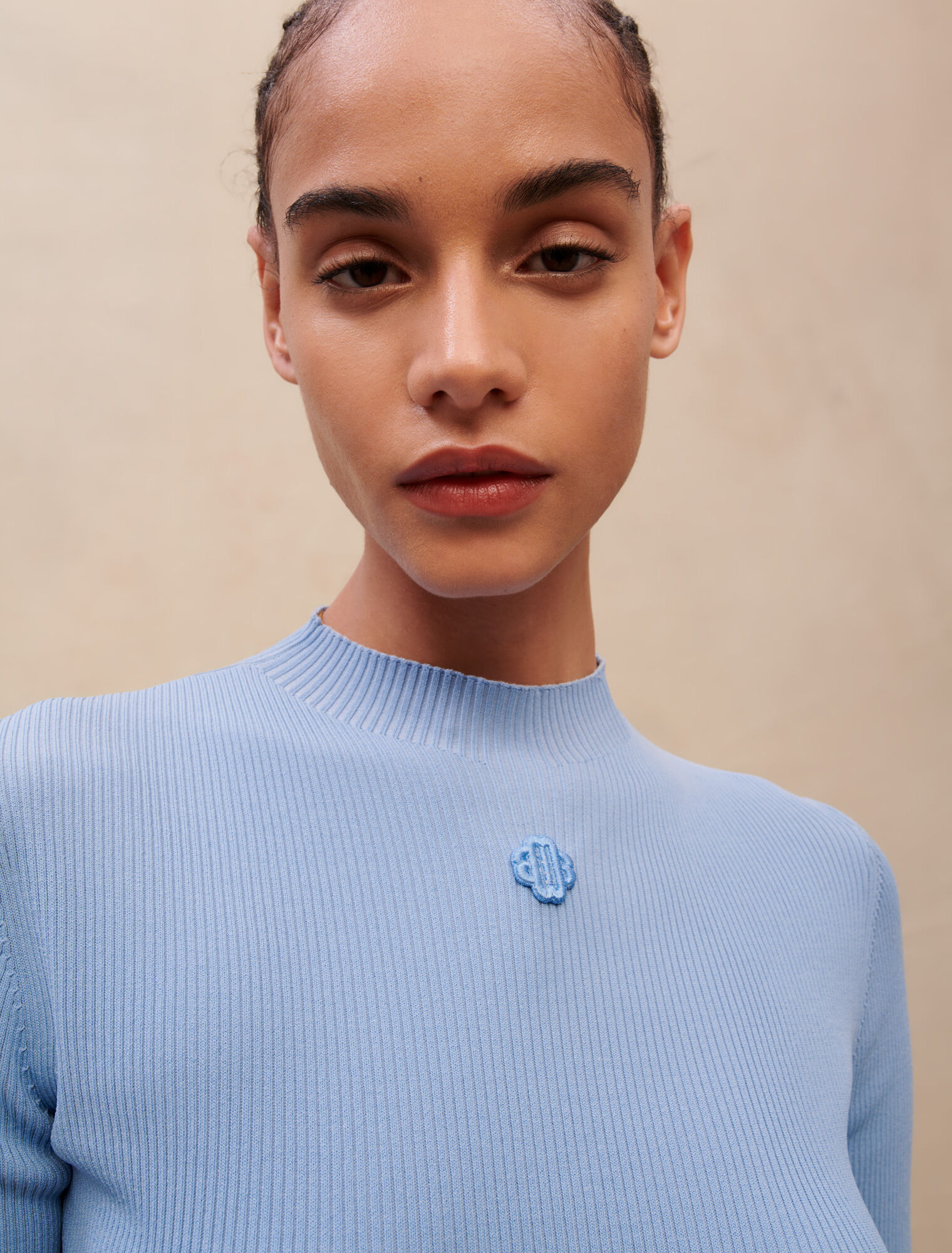 Mock-neck sweater