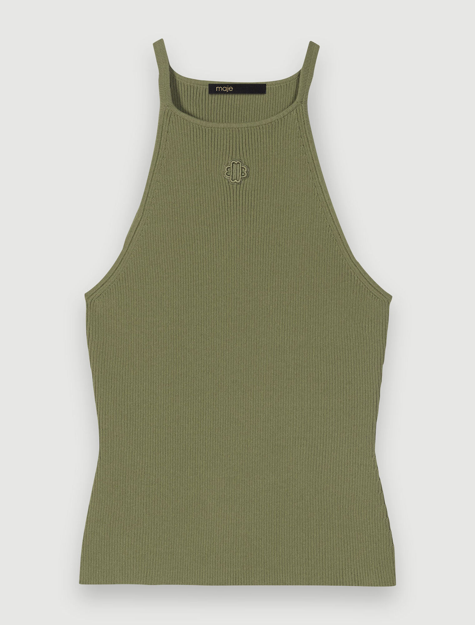 Tank top with embroidered logo