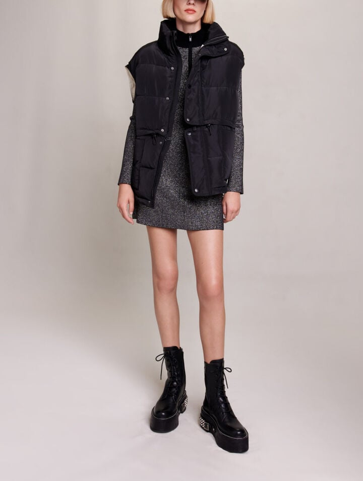 Sleeveless puffer jacket
