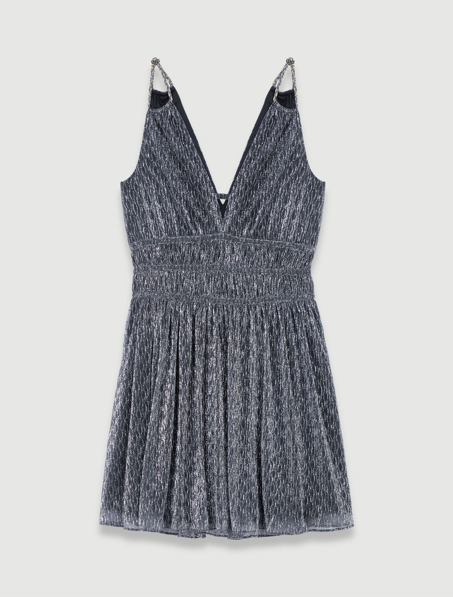 Short silver dress