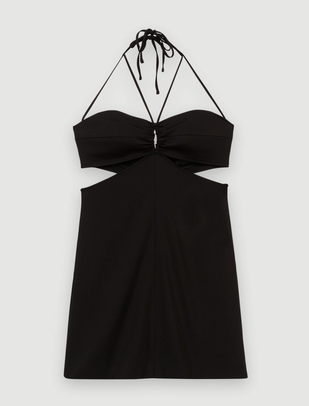 消費税無し with dress Mini cut-outs Maje | Women For Gray / Black ボトムス