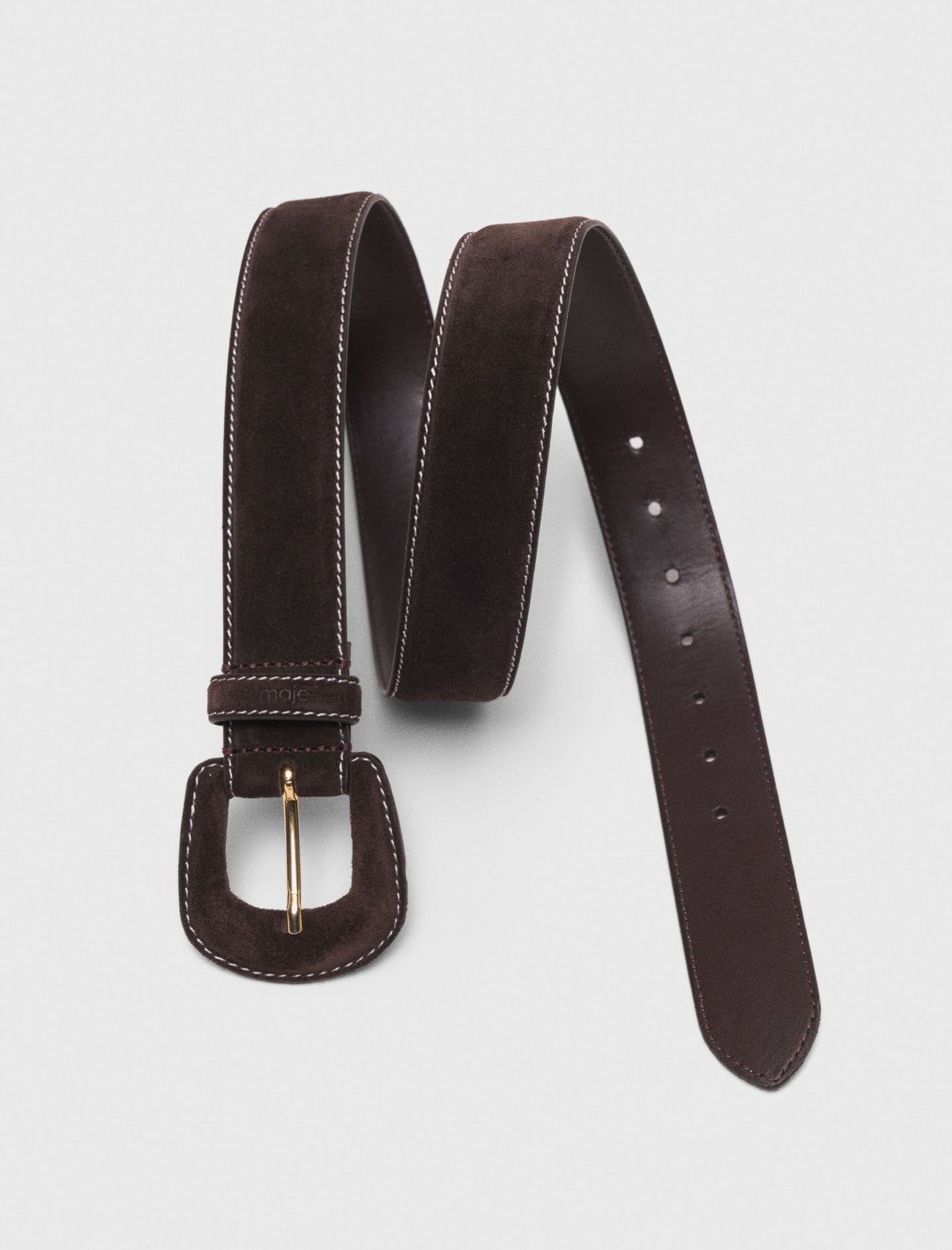 brown suede belt womens