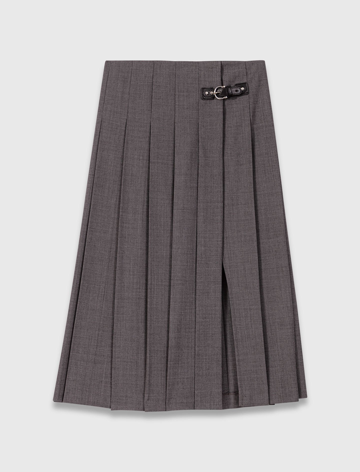 Long pleated skirt Black / Gray For Women | Maje