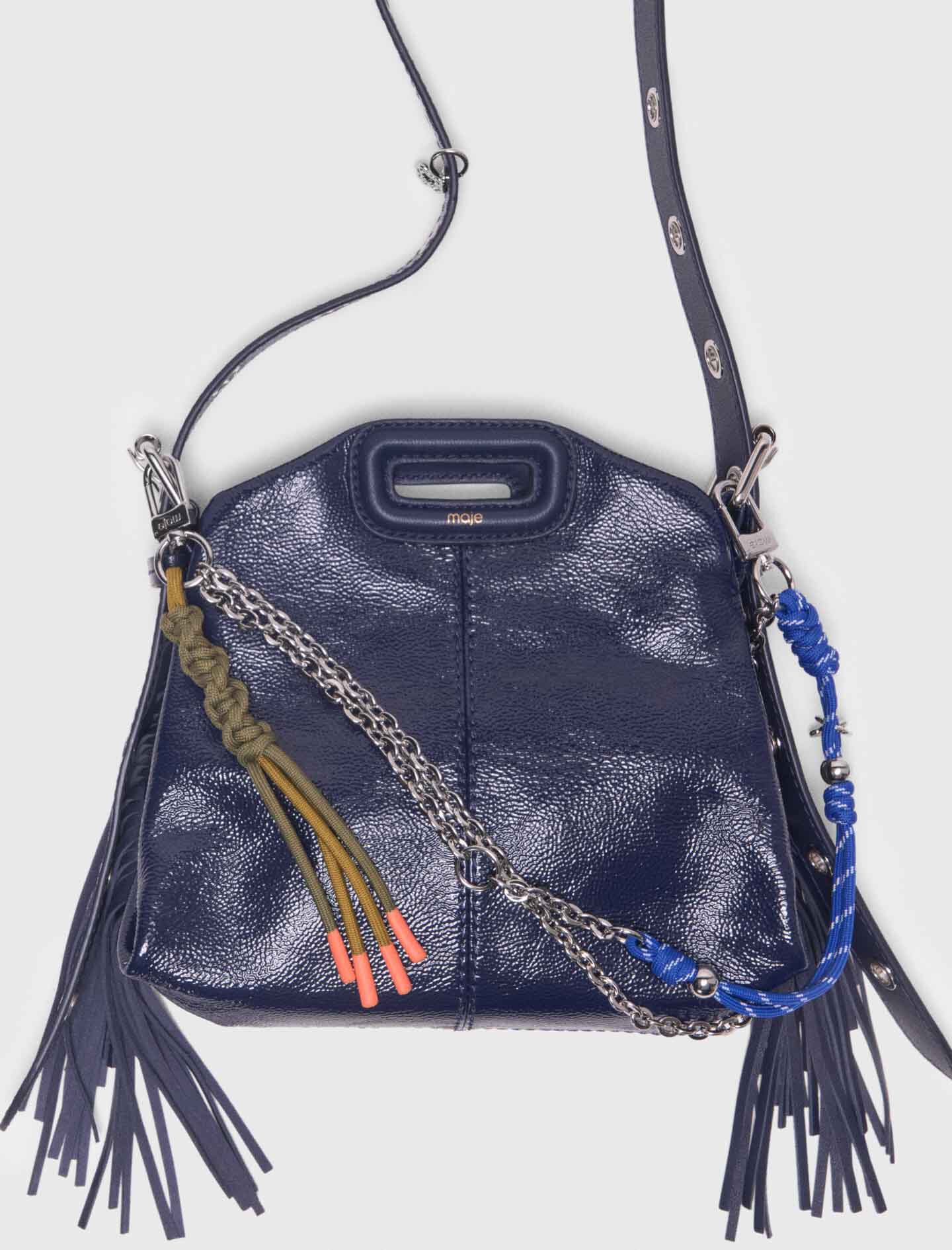 Chain & cord mix bag charms Multicolor For Women | Maje