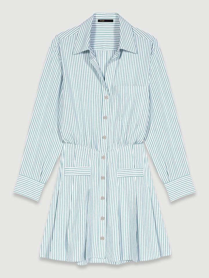 Striped shirt dress