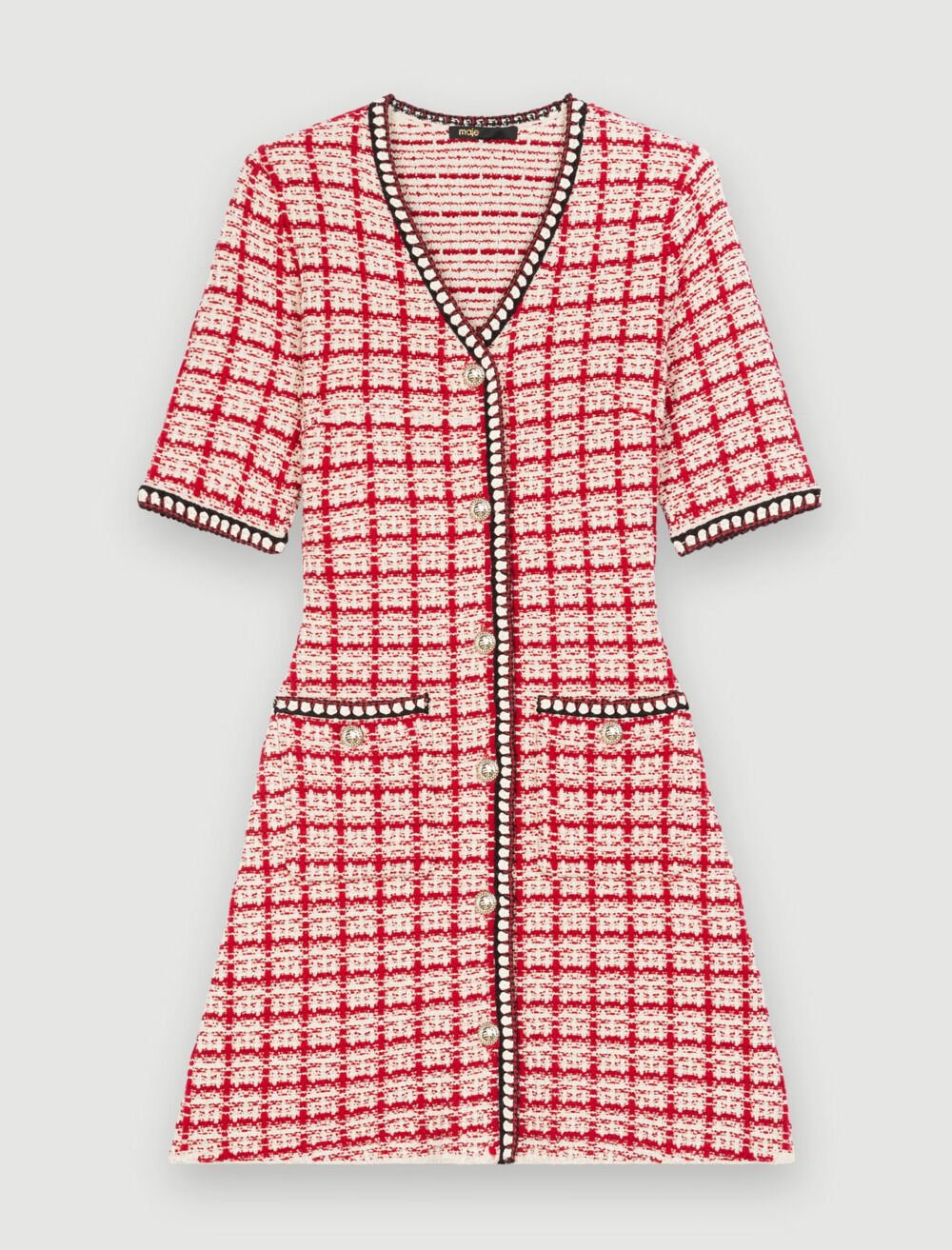 Maje tweed knit dress マージュのツイードドレス Maje tweed knit dress マージュのツイードドレス Tweed-effect