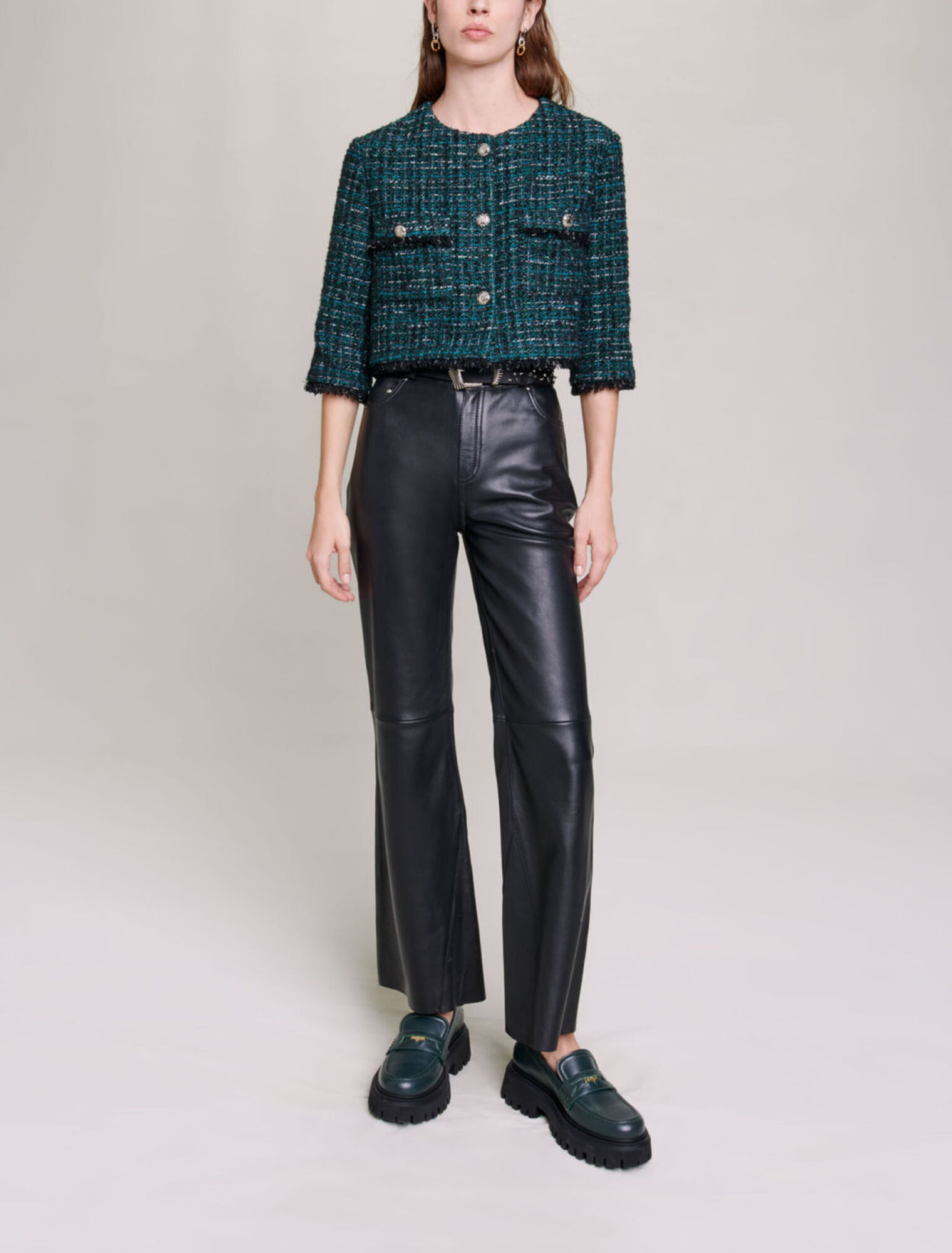 Short tweed jacket