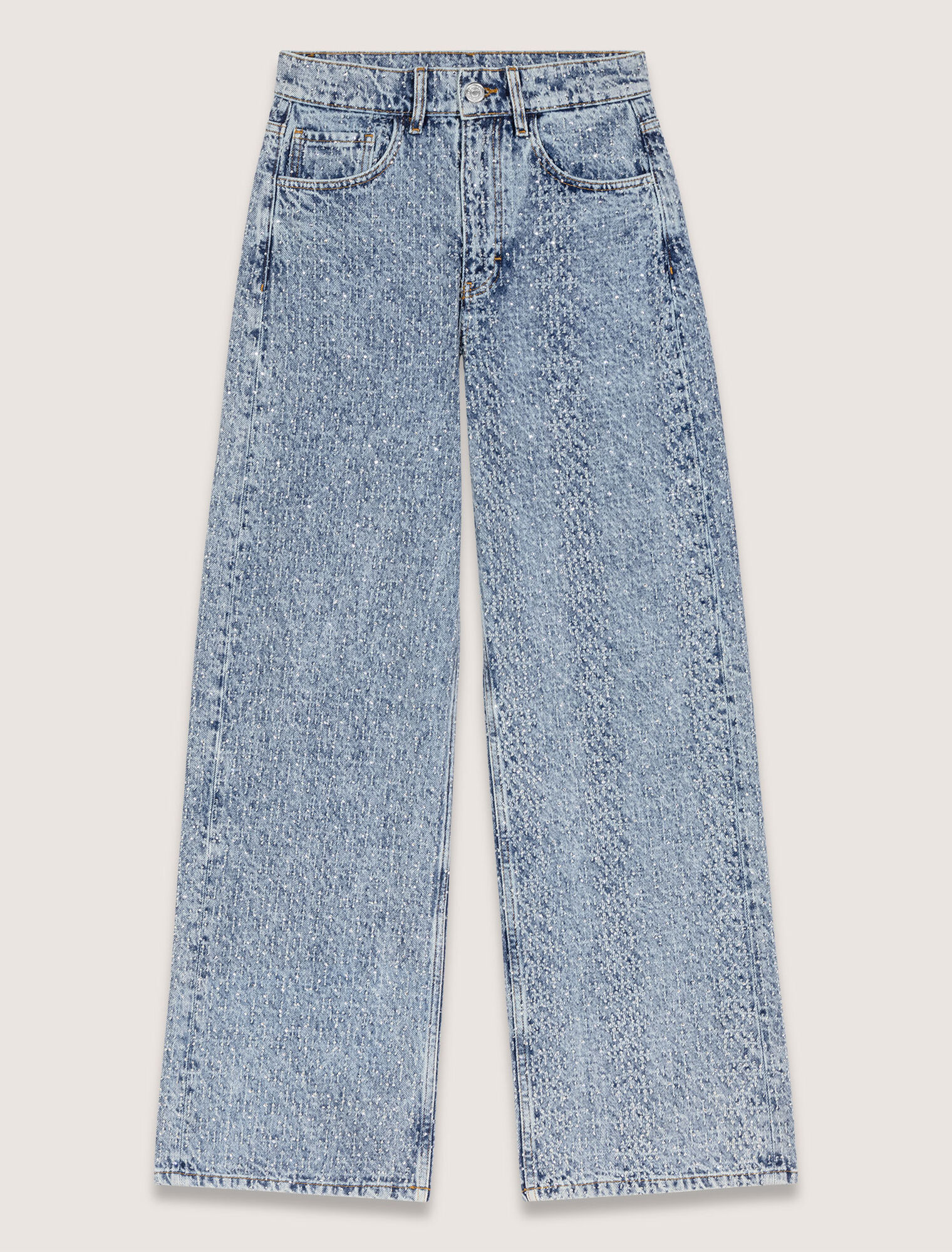 Rhinestone baggy jeans