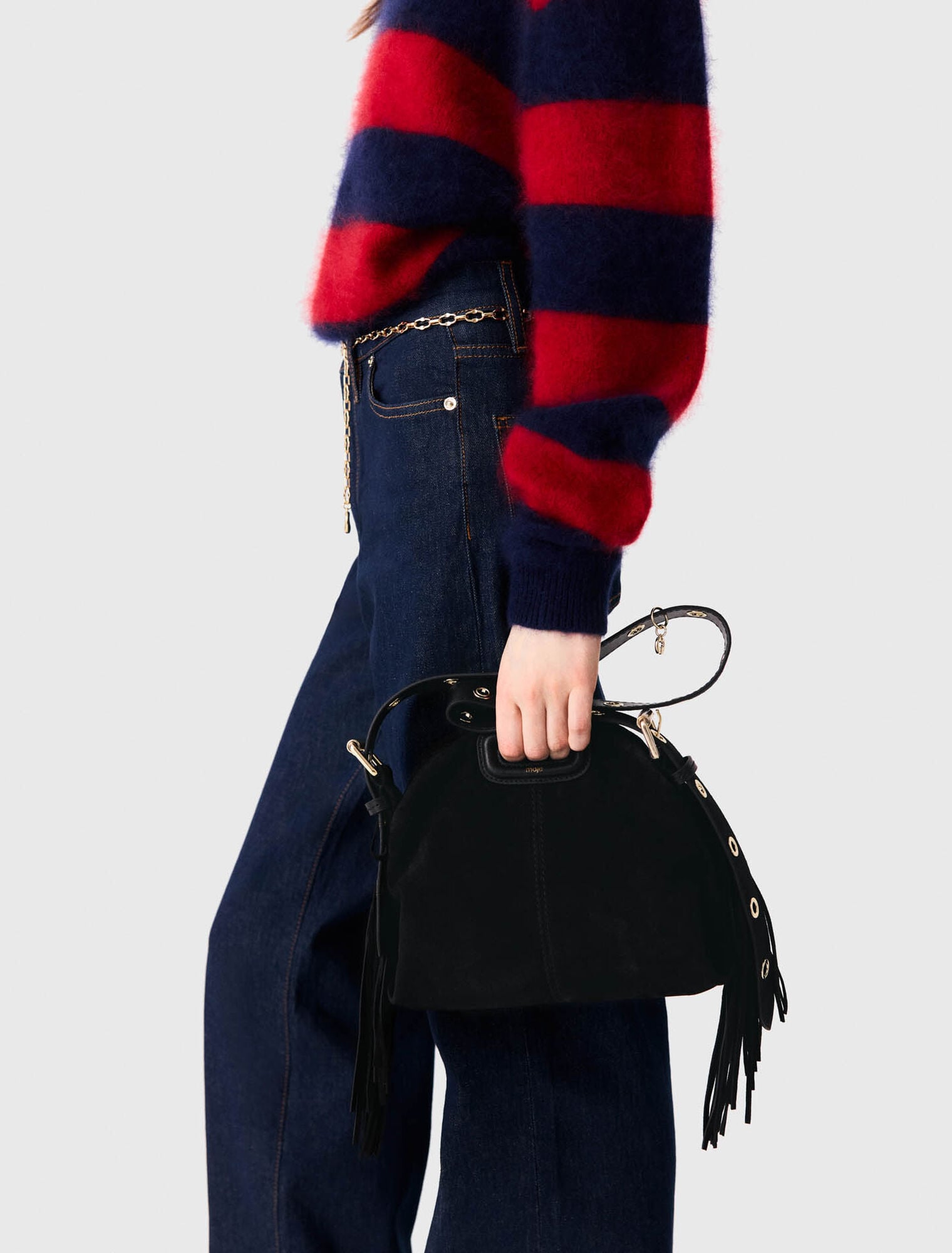 Suede leather mini Miss M bag