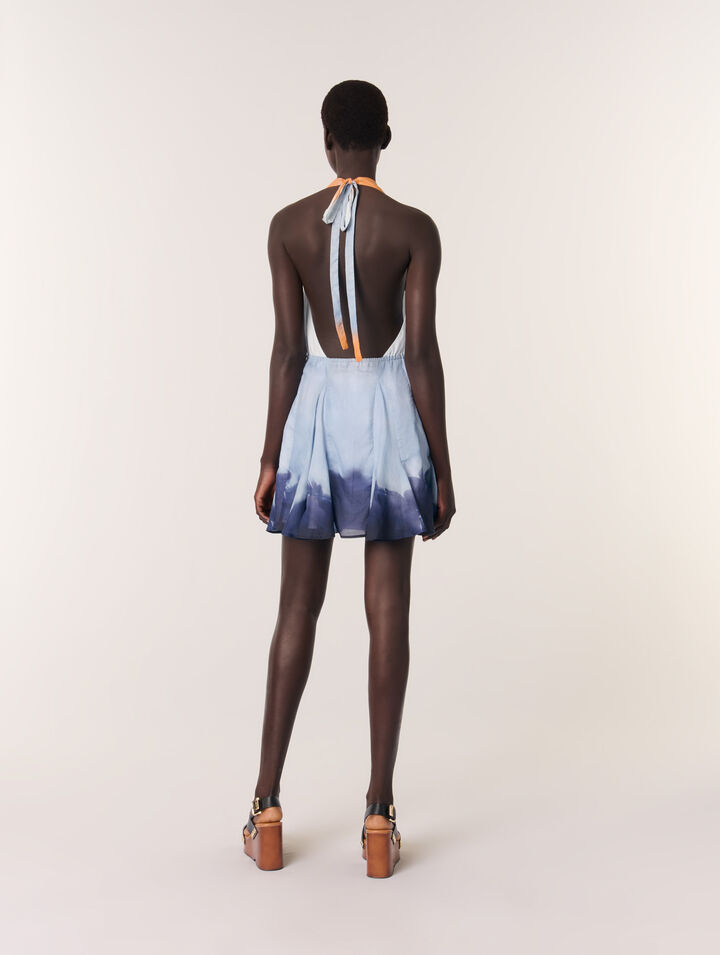 Mini tie-dye dress