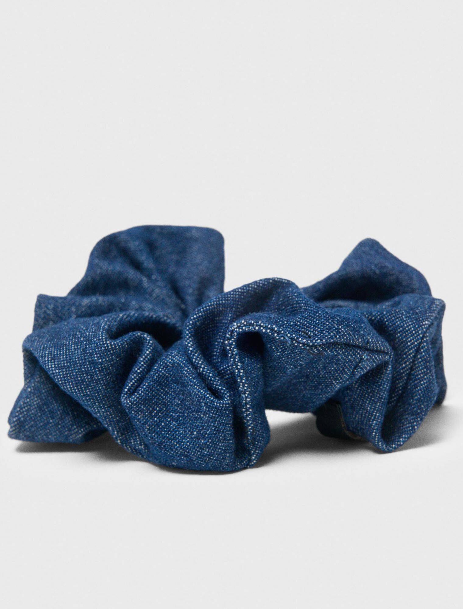 Denim scrunchie