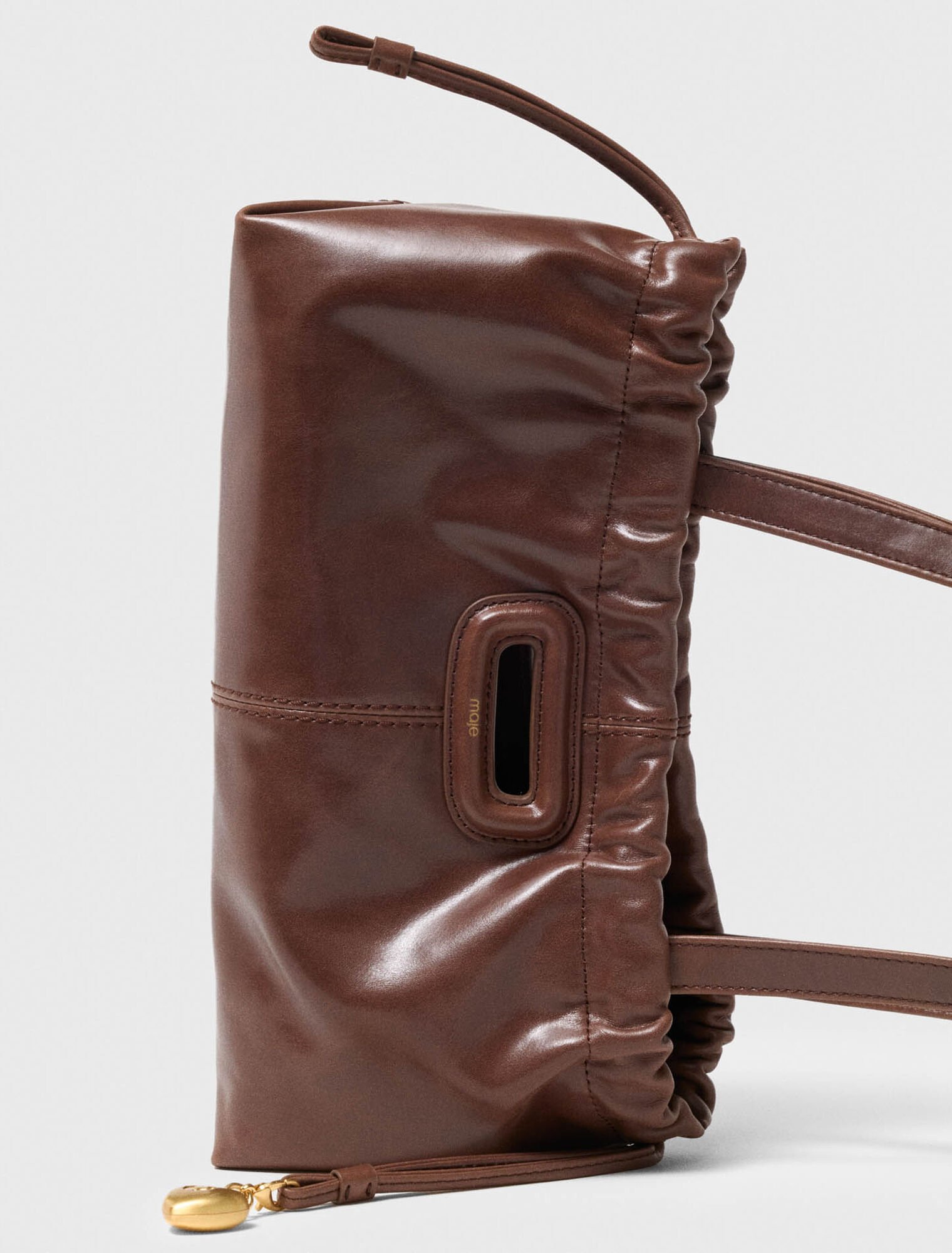 Vintage leather Milpli baguette