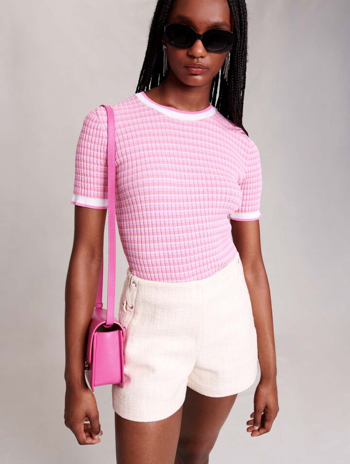 Short-sleeved sweater