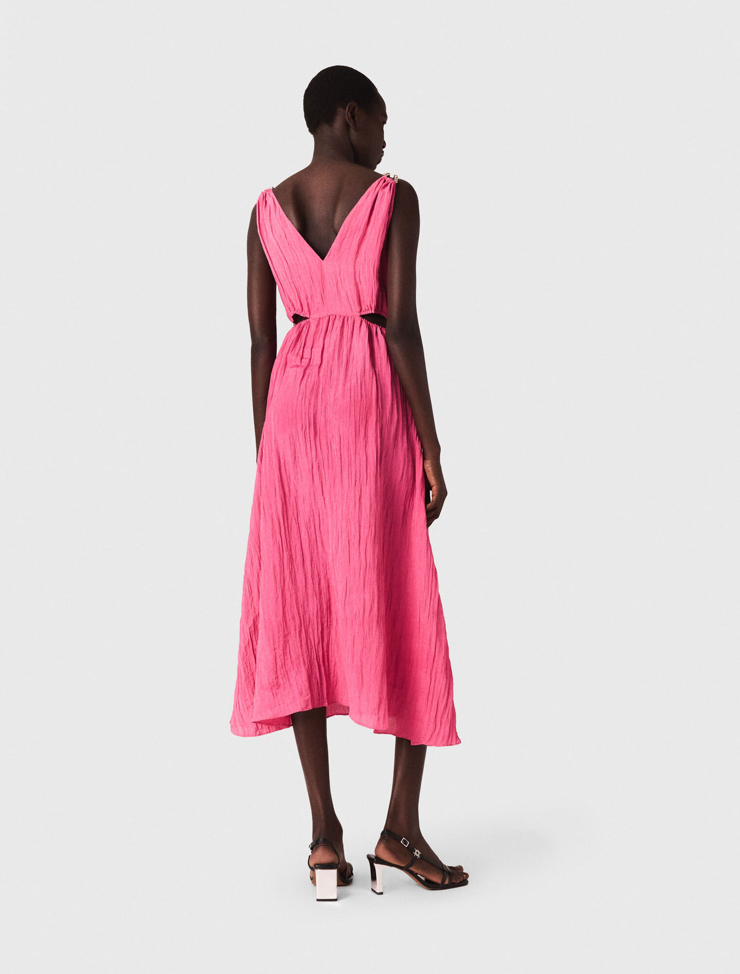 Openwork midi dress