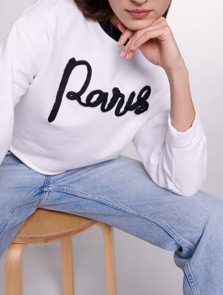 Cropped sweatshirt