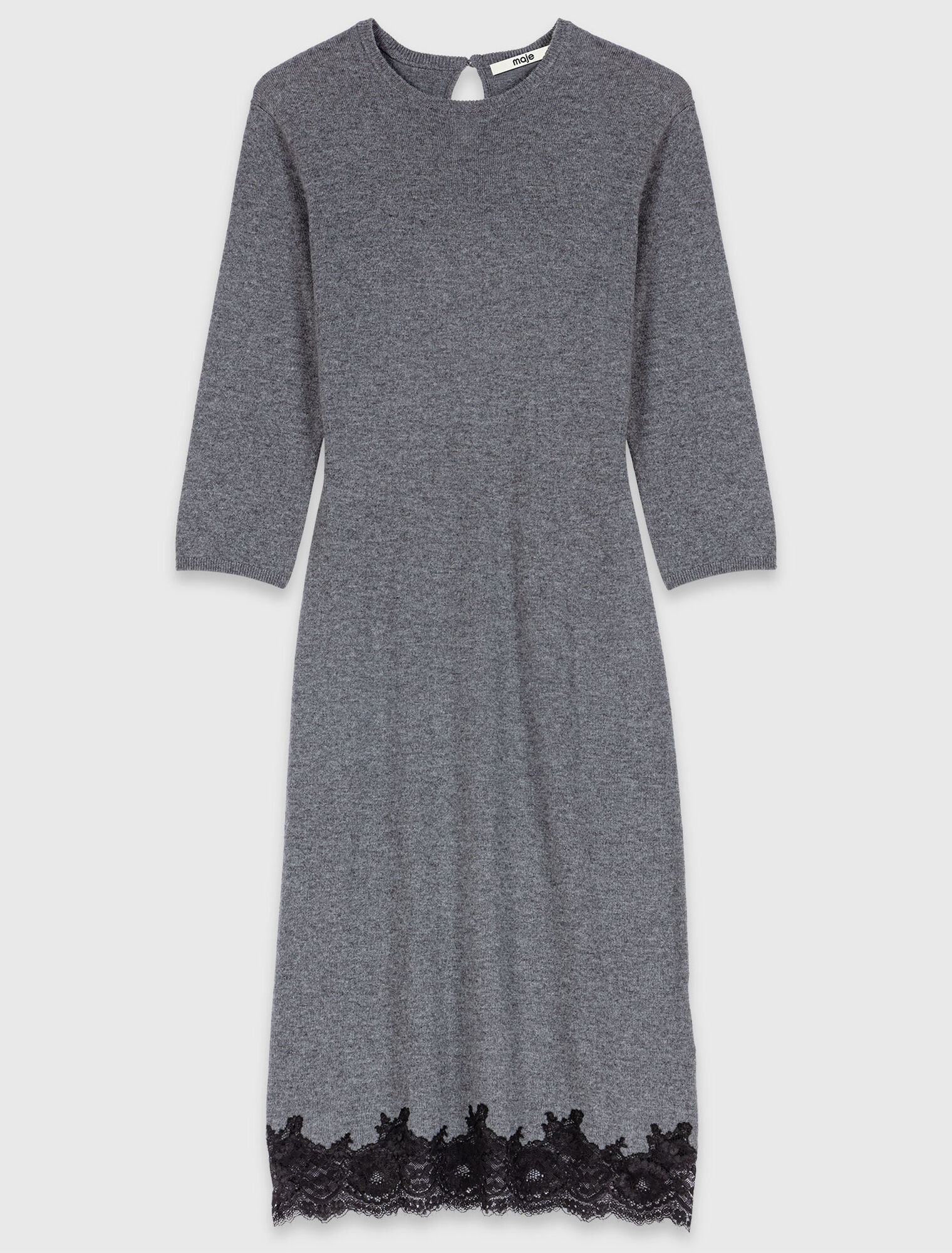Dress with lace panel