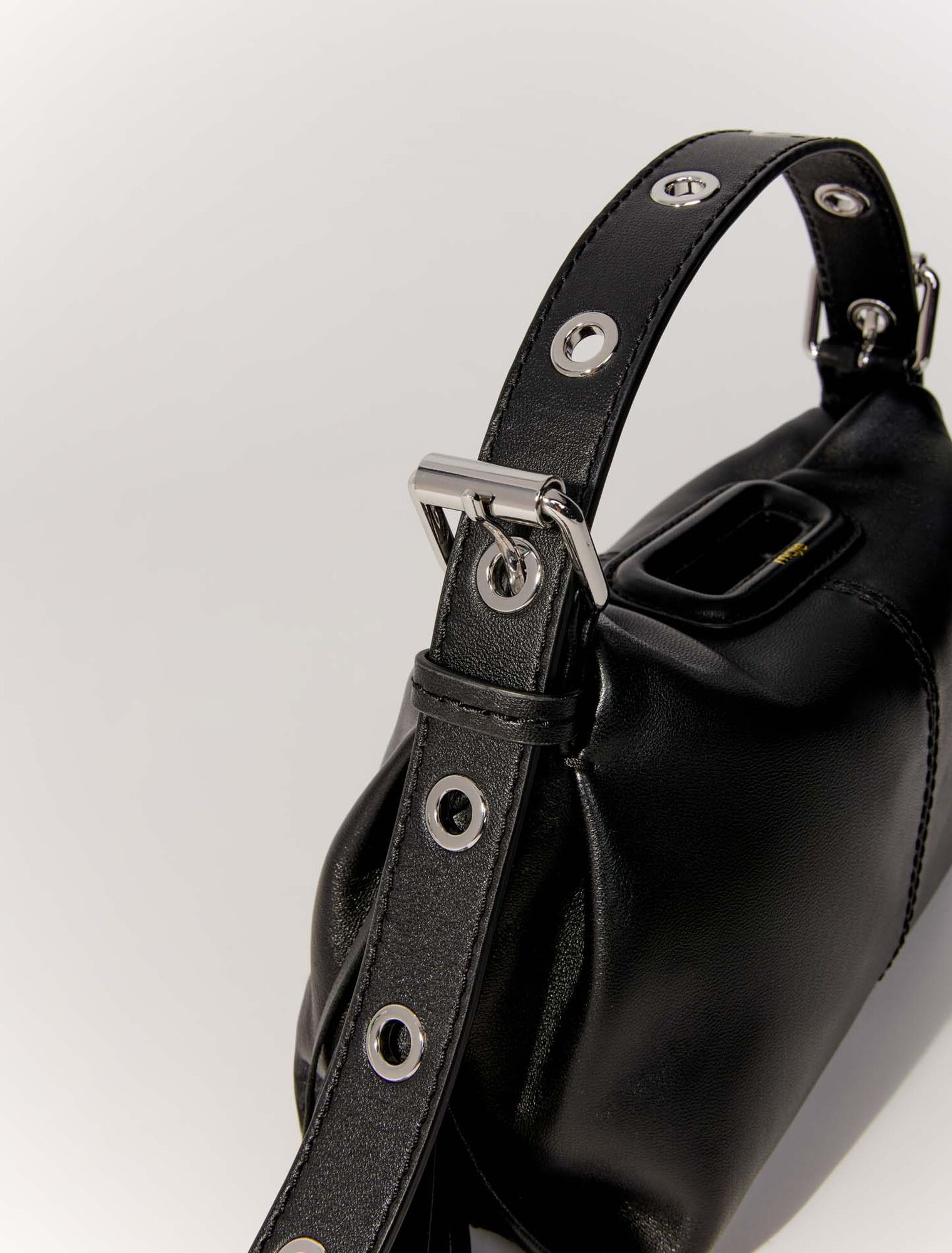 Plain leather mini Miss M bag