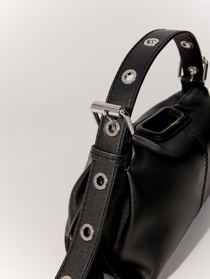 Plain leather mini Miss M bag