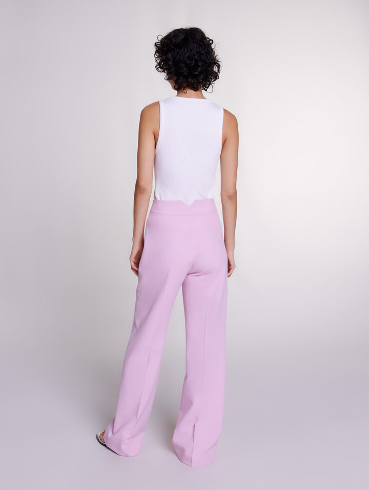 Wide-leg suit trousers